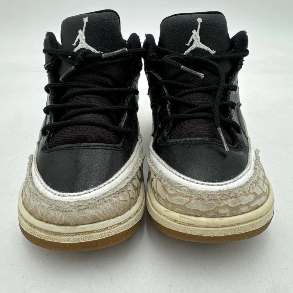 Nike Air Jordan Baby Black White Grey AA2560-021 Toddler Size 8C - Picture 3 of 8